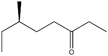 [R,(-)]-6-メチル-3-オクタノン 化学構造式