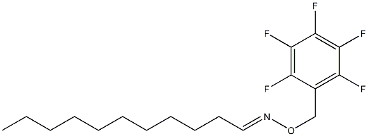 Undecanal O-[(pentafluorophenyl)methyl]oxime Struktur