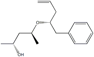 (1R,3S)-3-[[(1R)-1-Benzyl-3-butenyl]oxy]-1,3-dimethyl-1-propanol Struktur