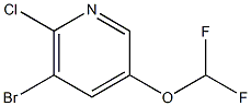3-Difluoromethoxy-5-bromo-6-chloropyridine Structure