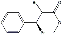 (2R,3S)-2,3-Dibromo-3-phenylpropionic acid methyl ester Struktur