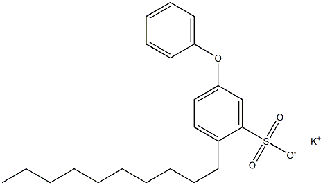 2-デシル-5-フェノキシベンゼンスルホン酸カリウム 化学構造式