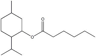 5-Methyl-2-(1-methylethyl)cyclohexanol hexanoate Structure