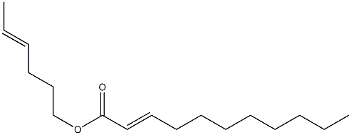 2-Undecenoic acid 4-hexenyl ester Structure