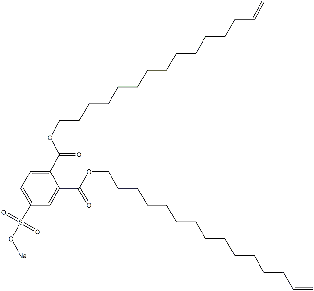  4-(Sodiosulfo)phthalic acid di(14-pentadecenyl) ester