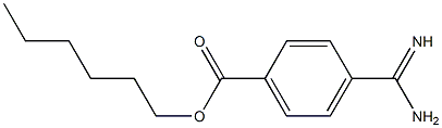 p-Amidinobenzoic acid hexyl ester Structure