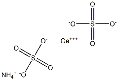 硫酸アンモニウムガリウム 化学構造式