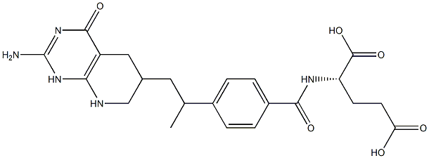 N-[4-[2-[(2-Amino-1,4,5,6,7,8-hexahydro-4-oxopyrido[2,3-d]pyrimidin)-6-yl]-1-methylethyl]benzoyl]-L-glutamic acid