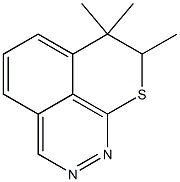7,7,8-トリメチル-7,8-ジヒドロ-9-チア-9H-ベンゾ[de]シンノリン 化学構造式