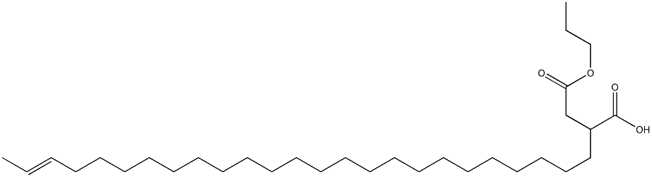 2-(23-Pentacosenyl)succinic acid 1-hydrogen 4-propyl ester Structure