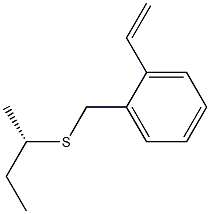 [S,(+)]-sec-Butyl o-vinylbenzyl sulfide Structure
