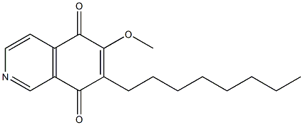 7-Octyl-6-methoxyisoquinoline-5,8-dione Structure
