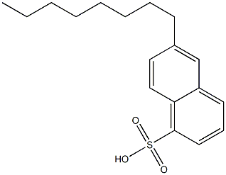 6-Octyl-1-naphthalenesulfonic acid Structure