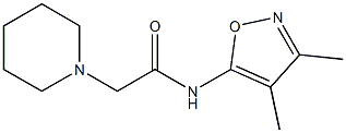  N-(3,4-Dimethyl-5-isoxazolyl)-1-piperidineacetamide