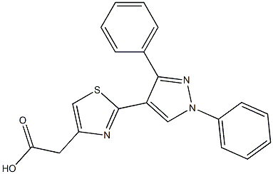  2-(5-Phenyl-2-phenyl-2H-pyrazol-4-yl)thiazole-4-acetic acid