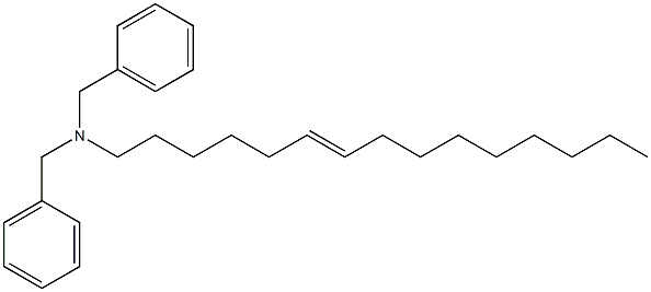 (6-ペンタデセニル)ジベンジルアミン 化学構造式