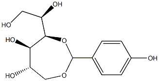 1-O,4-O-(4-Hydroxybenzylidene)-D-glucitol Structure
