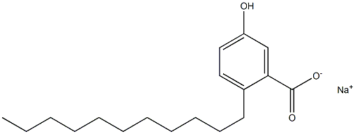 2-Undecyl-5-hydroxybenzoic acid sodium salt Struktur