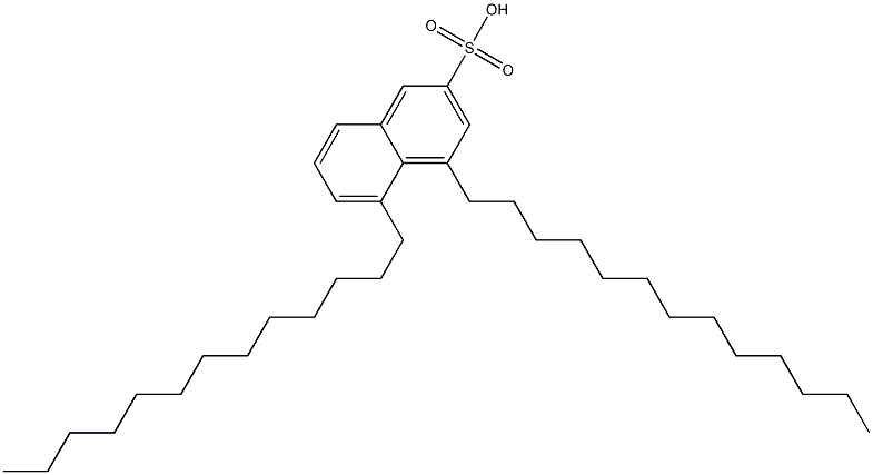 4,5-Ditridecyl-2-naphthalenesulfonic acid Structure