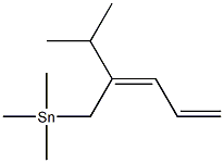 [(2Z)-2-Isopropyl-2,4-pentadienyl]trimethylstannane Structure