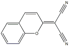 2-(2H-1-Benzopyran-2-ylidene)propanedinitrile Structure