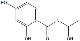 2,4-Dihydroxy-N-(1-hydroxyethyl)benzamide Structure