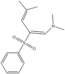 (1E)-N,N-Dimethyl-2-(phenylsulfonyl)-4-methyl-1,3-pentadien-1-amine