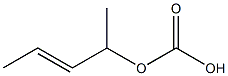 Carbonic acid 1-propenylethyl ester Structure