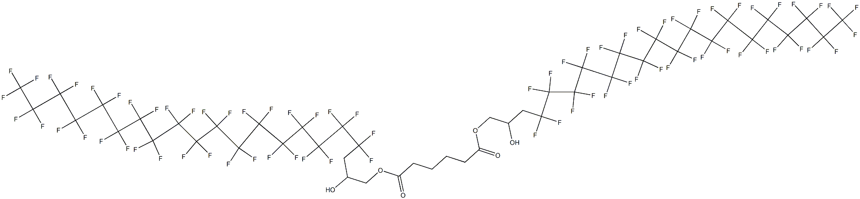 Adipic acid bis(4,4,5,5,6,6,7,7,8,8,9,9,10,10,11,11,12,12,13,13,14,14,15,15,16,16,17,17,18,18,19,19,20,20,21,21,21-heptatriacontafluoro-2-hydroxyhenicosyl) ester