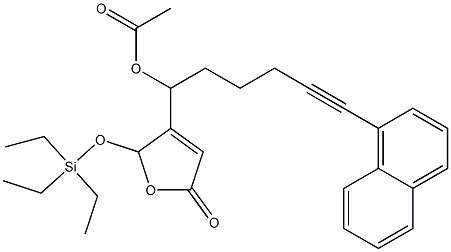 Acetic acid 1-[[2,5-dihydro-5-oxo-2-(triethylsiloxy)furan]-3-yl]-6-(1-naphtyl)-5-hexynyl ester