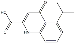 5-Isopropyl-1,4-dihydro-4-oxoquinoline-2-carboxylic acid Struktur