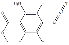 4-アジド-2-アミノ-3,5,6-トリフルオロ安息香酸メチル 化学構造式