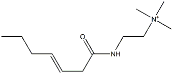 2-(3-Heptenoylamino)-N,N,N-trimethylethanaminium|