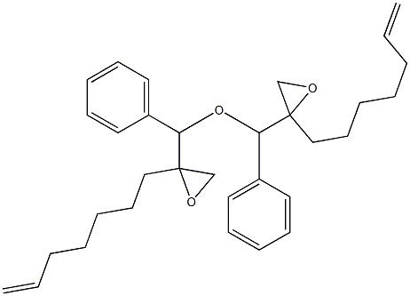 2-(6-ヘプテニル)フェニルグリシジルエーテル 化学構造式