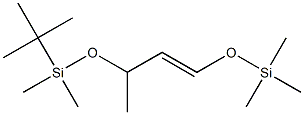 [3-(tert-ブチルジメチルシロキシ)-1-ブテニルオキシ]トリメチルシラン 化学構造式
