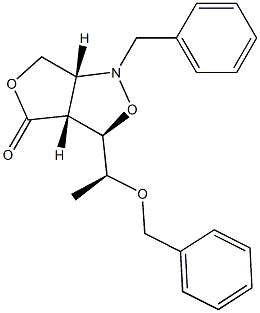 [3R,3aR,6aR]-3-[(S)-1-(Phenylmethoxy)ethyl]tetrahydro-1-benzyl-1H,4H-furo[3,4-c]isoxazol-4-one|
