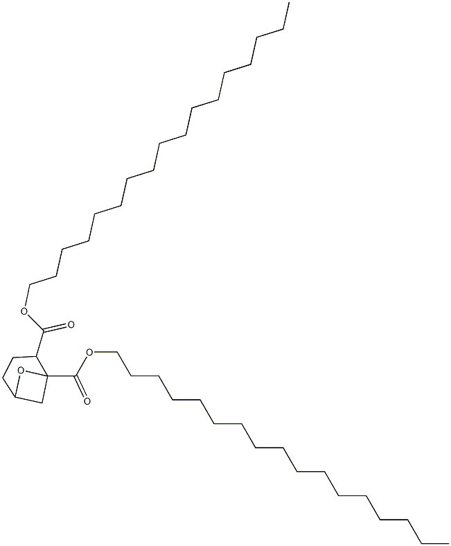 7-Oxabicyclo[3.1.1]heptane-1,2-dicarboxylic acid diheptadecyl ester Struktur