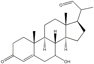  7-Hydroxy-3-oxopregn-4-ene-20-carbaldehyde