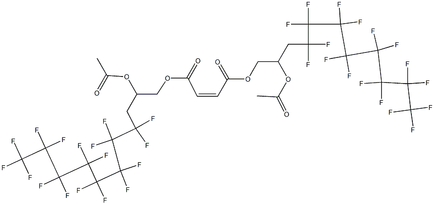 Maleic acid bis(2-acetyloxy-4,4,5,5,6,6,7,7,8,8,9,9,10,10,11,11,11-heptadecafluoroundecyl) ester|