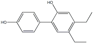 4,5-Diethyl-1,1'-biphenyl-2,4'-diol Struktur