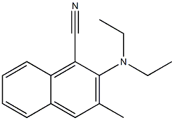 2-(Diethylamino)-3-methylnaphthalene-1-carbonitrile Struktur