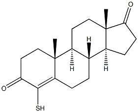 4-Mercaptoandrost-4-ene-3,17-dione Structure
