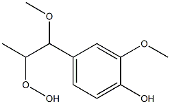 1-(4-Hydroxy-3-methoxyphenyl)-1-methoxypropan-2-yl hydroperoxide|