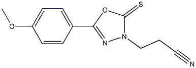5-(4-Methoxyphenyl)-2-thioxo-1,3,4-oxadiazole-3-propiononitrile