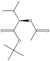 [R,(+)]-2-Acetyloxy-3-methylbutyric acid tert-butyl ester Structure