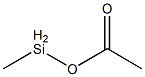 Acetic acid methylsilyl ester Structure