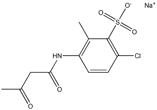 3-(Acetoacetylamino)-6-chloro-2-methylbenzenesulfonic acid sodium salt
