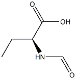 [S,(-)]-2-ホルミルアミノ酪酸 化学構造式