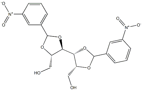 2-O,3-O:4-O,5-O-Bis(3-nitrobenzylidene)-D-glucitol 结构式