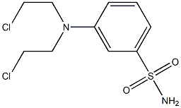 m-[Bis(2-chloroethyl)amino]benzenesulfonamide Struktur